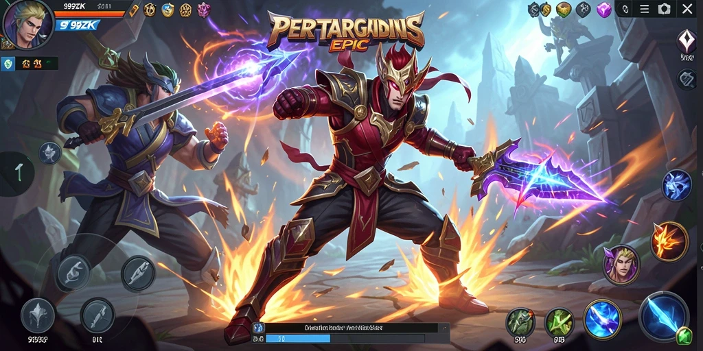 Tampilan gameplay seru dan penuh aksi di 99ZK.