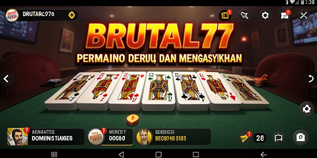 Tampilan gameplay seru di BRUTAL77 yang mendebarkan.
