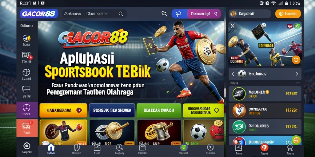 Tampilan gameplay taruhan olahraga yang interaktif dan menarik.