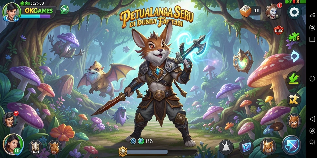 Gameplay OKGAMES yang menantang dan menarik di dunia petualangan.
