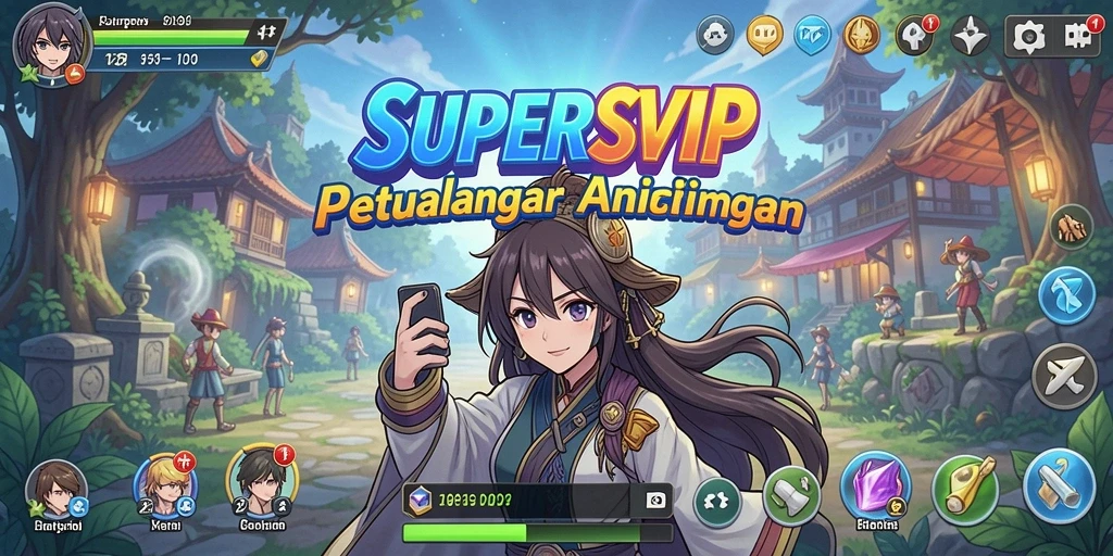 Tampilan gameplay yang menakjubkan dari karakter anime favorit.
